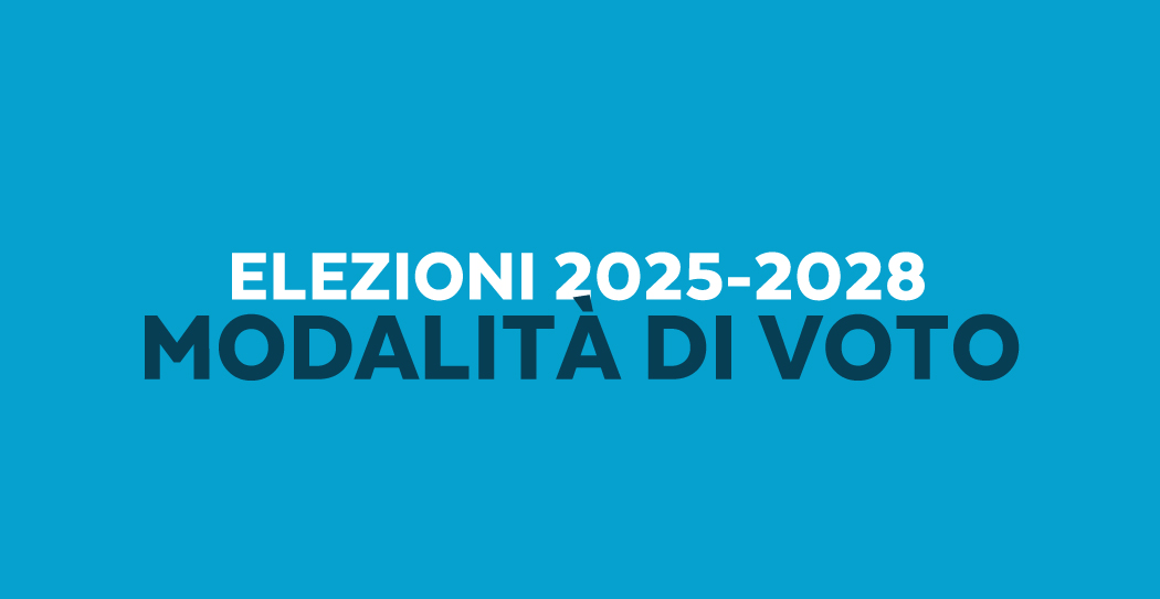 Tutorial modalità di voto elezioni 2025-2028